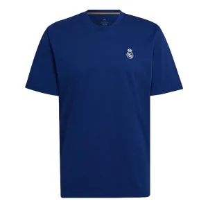 adidas Real Q2 Hc Tee Casual Sports Real Madrid Soccer/Football Short Sleeve Blue, Multicolor