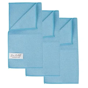 Don Aslett Waffle Weave Microfiber Cloths 12x12" - 3 pack