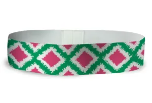 Loopty Loop Tribal Diamonds Pink Green