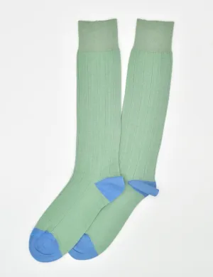 Pedigree Over the Calf Solid: Socks - Mint